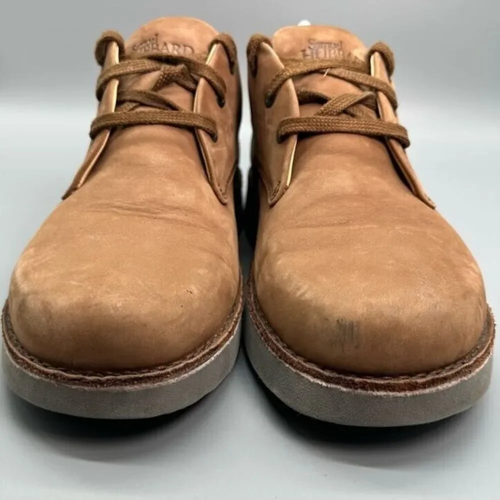 Samuel Hubbard Free Oxford Mens 9.5 Brown Tan Leather Shoes Lace Up Low Sneakers